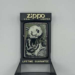 BARRETT-SMYTHE GIANT PANDA ZIPPO LIGHTER MINT IN BOX 1995